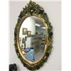 Image 1 : Carved Hand Painted Grape Motif Mirror