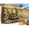 Image 1 : Box Lot of Miscellaneous Brass Items