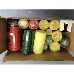 Box Lot of Candles