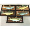 Image 1 : Set of 5 Japan Made Hand Painted Trout Plaques (11.75" X 5")