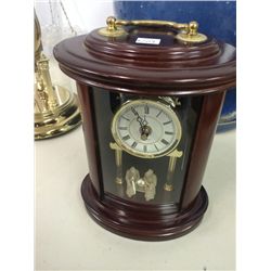 Wood Anniversary Clock (pendulum missing) (9.5" high)