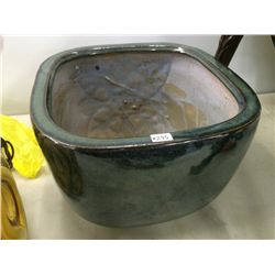 Green Pottery Jardinere
