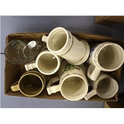 Box Lot of Beer Steins