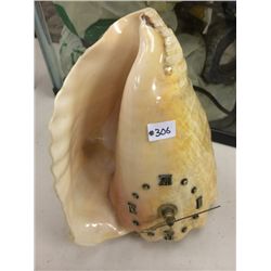 Hand Crafted Genuine Shell Clock (6.75" high)