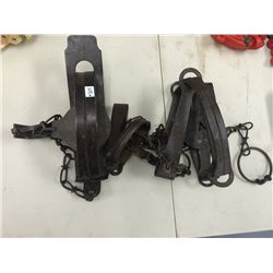 3 Vintage Animal Traps