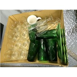 Box Lot of Glassware