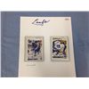 Image 1 : Peter Zezel and Yanic Perreault Hand Signed Hockey Cards