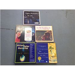 5 Set Collection of Vintage Vinyl Records