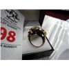 Image 2 : Emerald Ruby Sapphire Estate Ring
