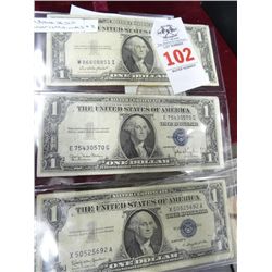 3-Pack of Old Silver Certificates