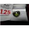 Image 2 : 4 Ct. Peridot Heart Ring
