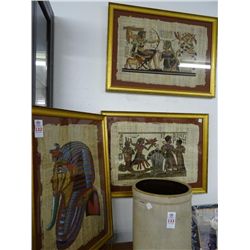 3 Framed Egyptian Wall Art - 3 Times the Money