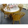 Image 1 : Round Tile Table w/4 Chairs