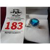 Image 1 : Blue Topaz Ring 4 Ct.