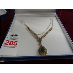 Genuine Emerald Estate Necklace