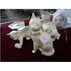 3 Lenox Cat Figures - 3 Times the Money