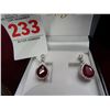 Image 1 : Genuine Ruby Earrings 8 Ct.