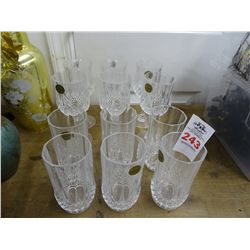 French Crystal Stem & Glass Set (12)