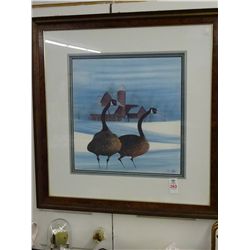 Framed Numbered Goose Print