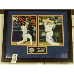 David Wright Autographed Framed Photo