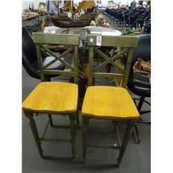 2 Distressed Bar Stools - 2 Times the Money