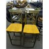 Image 1 : 2 Distressed Bar Stools - 2 Times the Money