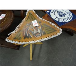 Leather Lion Stool