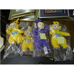 4 Teletubbies Dolls - 4 Times the Money