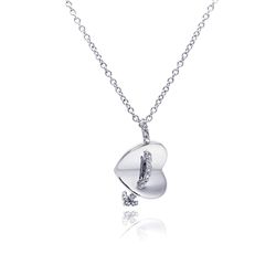 Silver Necklace .925 Ladies Sterling Jewelry bgp00223