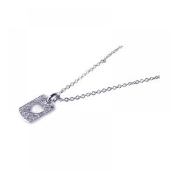 Silver Necklace .925 Ladies Sterling Jewelry stp00651