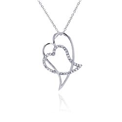 Silver Necklace .925 Ladies Sterling Jewelry bgp00047