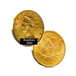 $10 Liberty Gold Coin - Eagle - 1838 to 1907 - Random date