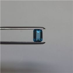 Loose Natural Swiss Blue Octagon Topaz 7mm x 5mm