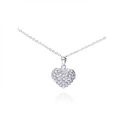 Silver Necklace .925 Ladies Sterling Jewelry bgp00236