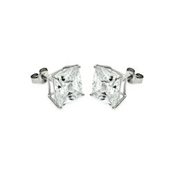 Silver Stud Earrings 925 Sterling Jewelry ste00595clr-8mm