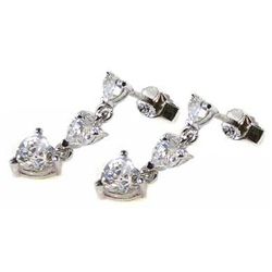 Silver Earrings .925 Ladies Sterling Jewelry ste00250