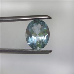 Loose Natural Sky Blue Oval Topaz 10mm x 8mm