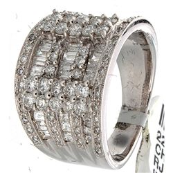 14K White Gold Jewelry 1.98ctw Diamond Ring