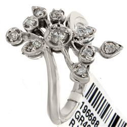 14K White Gold Jewelry 0.45ctw Diamond Ring