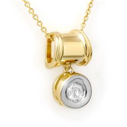 Natural 0.16 ctw Diamond Pendant Jewelry 14K Yellow Gold