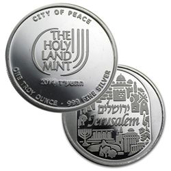 BU Jerusalem City of Peace Round 1 oz .999 Fine Silver