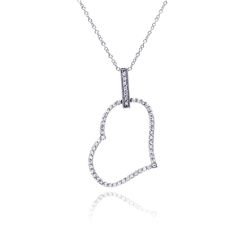 Silver Necklace .925 Ladies Sterling Jewelry stp00492