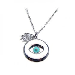 Silver Necklace .925 Ladies Sterling Jewelry stp00869