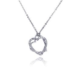 Silver Necklace .925 Ladies Sterling Jewelry bgp00029