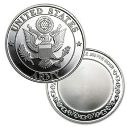 BU U.S. Army Silver Round 1 oz .999 Fine Silver