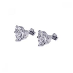 Silver Stud Earrings .925 Sterling Jewelry ste00187