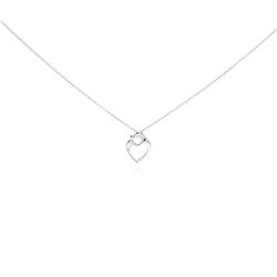 Silver Necklace .925 Ladies Sterling Jewelry stp00766