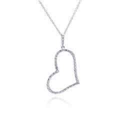 Silver Necklace .925 Ladies Sterling Jewelry stp00700