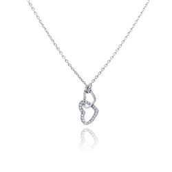 Silver Necklace .925 Ladies Sterling Jewelry stp00899