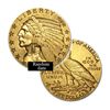 Image 1 : $5 Indian Gold Coin - Half Eagle - 1908 to 1929 - Random date